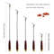 Wooden Handle Telescopic Metal Back Scratcher, Wide Claw Steel Roller Ball Massager Tool, Scalp Face Body Itch Relief
