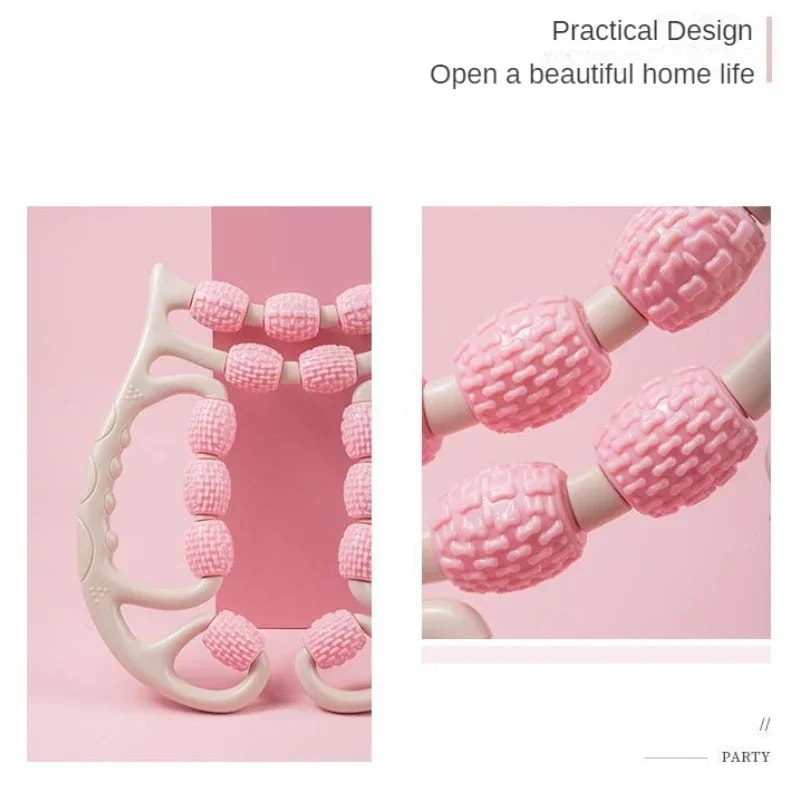 13 Wheels Muscle Roller Pressotherapy Massage Lymphatic Drainage Massager 360 Degree Deep Tissue Mu 4