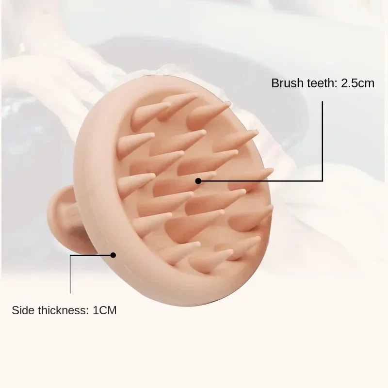 Comb Spa Head Massage Brush, Silicone Scalp and Body Massager, Flexible Hair Brush for Wet and Dry Use