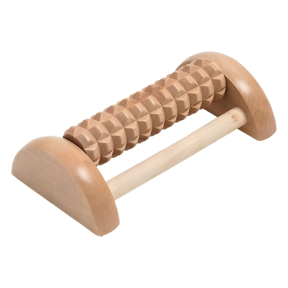 Solid Wood Foot And Leg Massager Foot Sole Roller Type Acupoint Ball For Plantar Fasciitis Portable 3