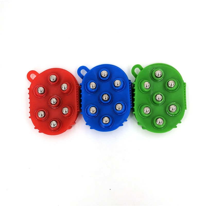 Body Massage Glove Roller 7 Balls Muscle Pain Relief Massager For Neck Shoulder Buttocks Anti Cellu 0