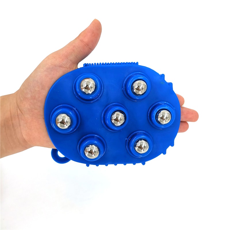 Body Massage Glove Roller 7 Balls Muscle Pain Relief Massager For Neck Shoulder Buttocks Anti Cellu 3