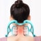 Manual Neck Clamp Massager, 6-Ball Cervical Roller, Shoulder and Neck Relaxation, Multifunctional Kneading Massager
