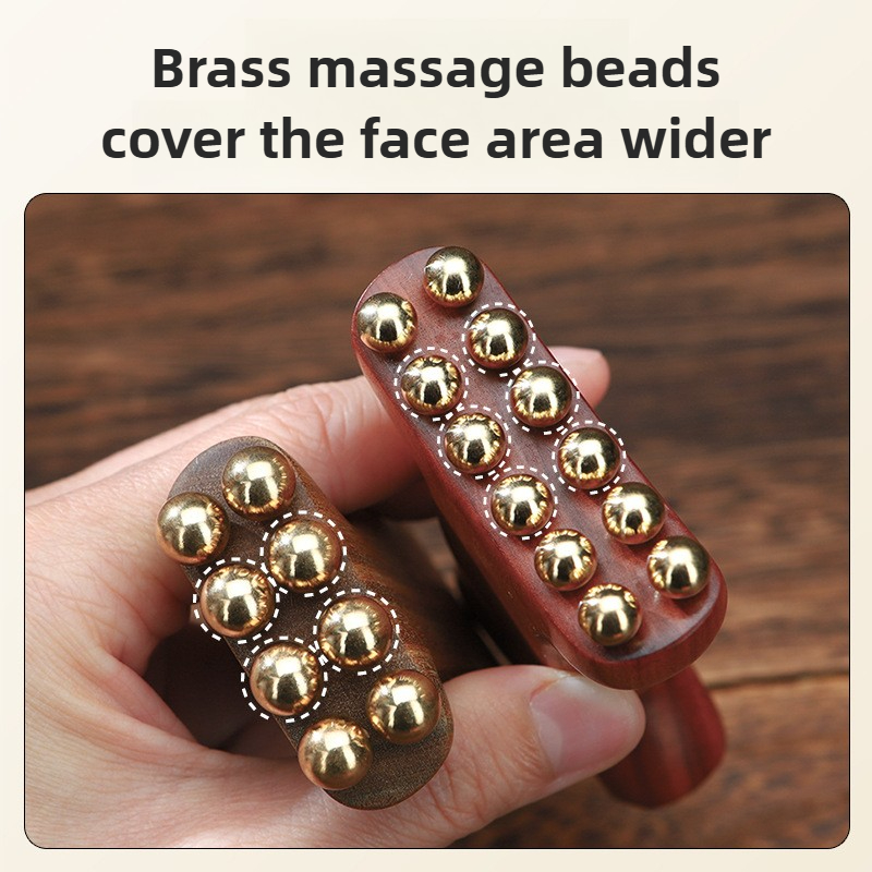 Lymphatic Detox Face Massager Radiant Skin Savior Natural Copper And Wood Beauty Tool Firms Jawline 5
