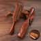 Sandalwood Massage Comb Meridian Hair Care Golden Silk Narrow Air Bag Comb 0