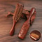 Sandalwood Massage Comb Meridian Hair Care Golden Silk Narrow Air Bag Comb 0