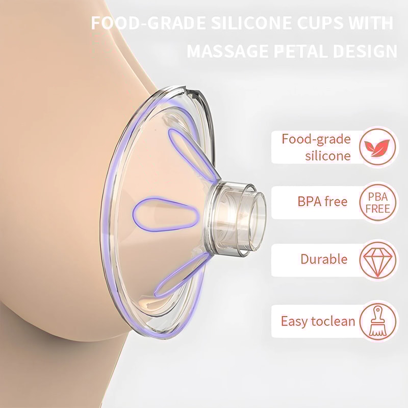 Hands Free Breast Collector, Wearable Electric Breast Pump, Fully Automatic Double Sided Pump for Comfortable Breastfeed
