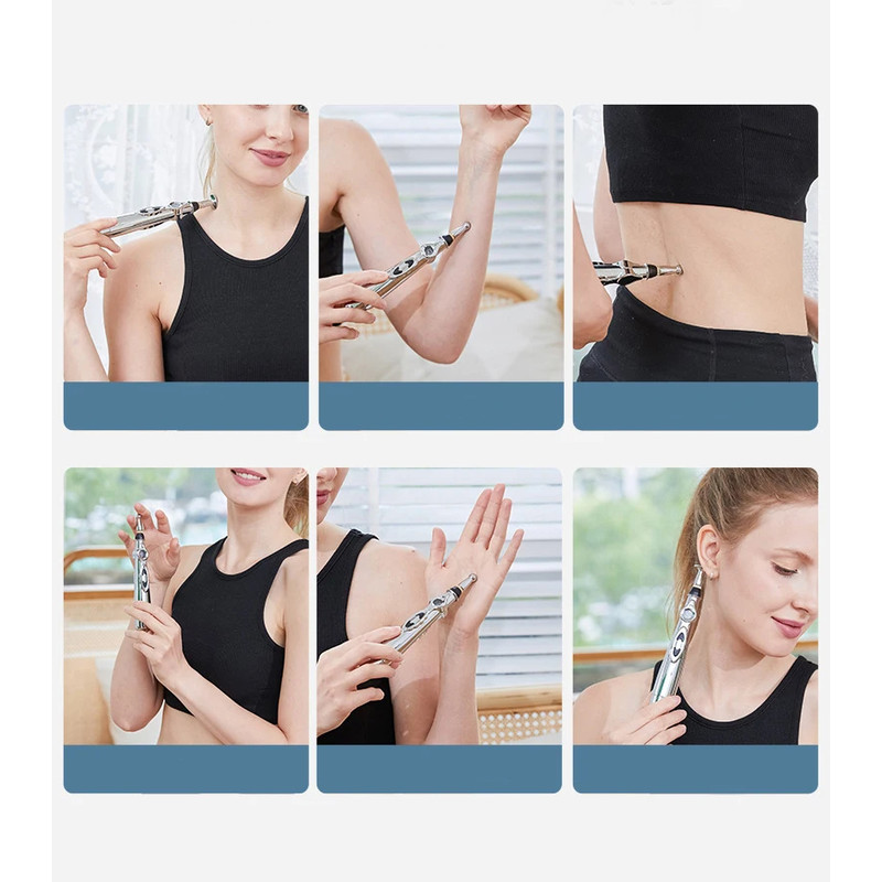 Pain Relief Therapy Power Pen Electronic Acupuncture Meridian Press Pen Multi Function Energy Massa 5