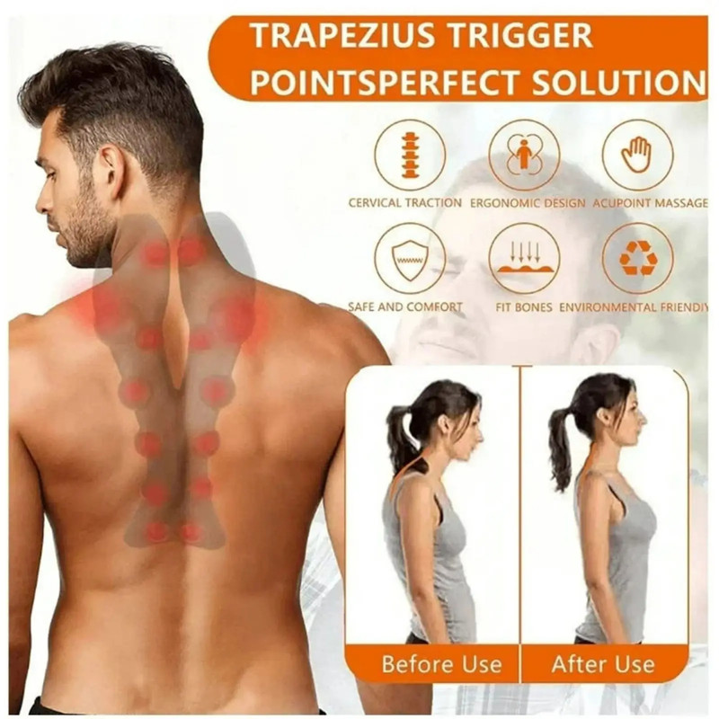 Neck Support Device Massager For Neck Shoulder Stretcher Cervical Traction Device Trigger Point Mas 2