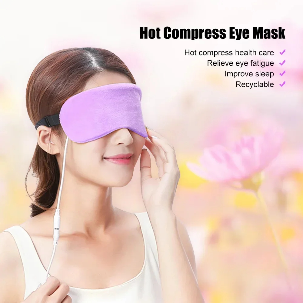 Warm Compress USB Heated Eye Mask Dark Circles Puffiness Relief Eye Mask For Dry Eyes And Better S 0