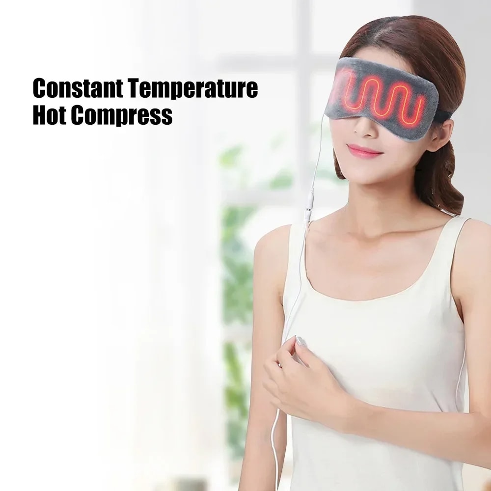Warm Compress USB Heated Eye Mask Dark Circles Puffiness Relief Eye Mask For Dry Eyes And Better S 2