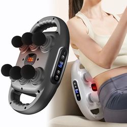 muscle massager gun, fascia gun, six-head body shoulder, high frequency back waist massage machine, professional fascia