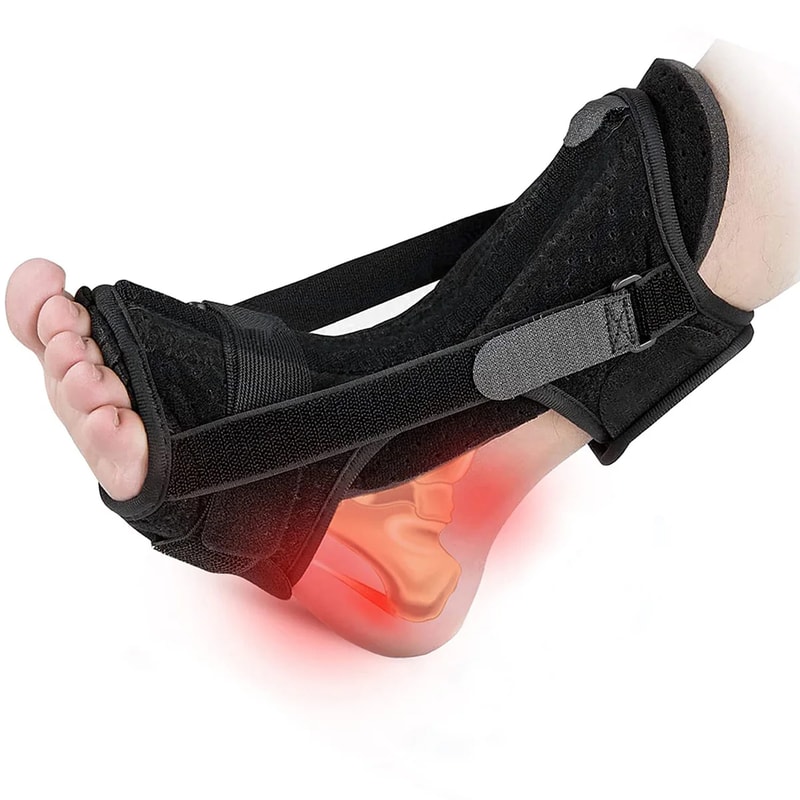 Orthotic Brace For Foot Breathable Adjustable Night Splint Plantar Fasciitis Achilles Tendonitis S 0