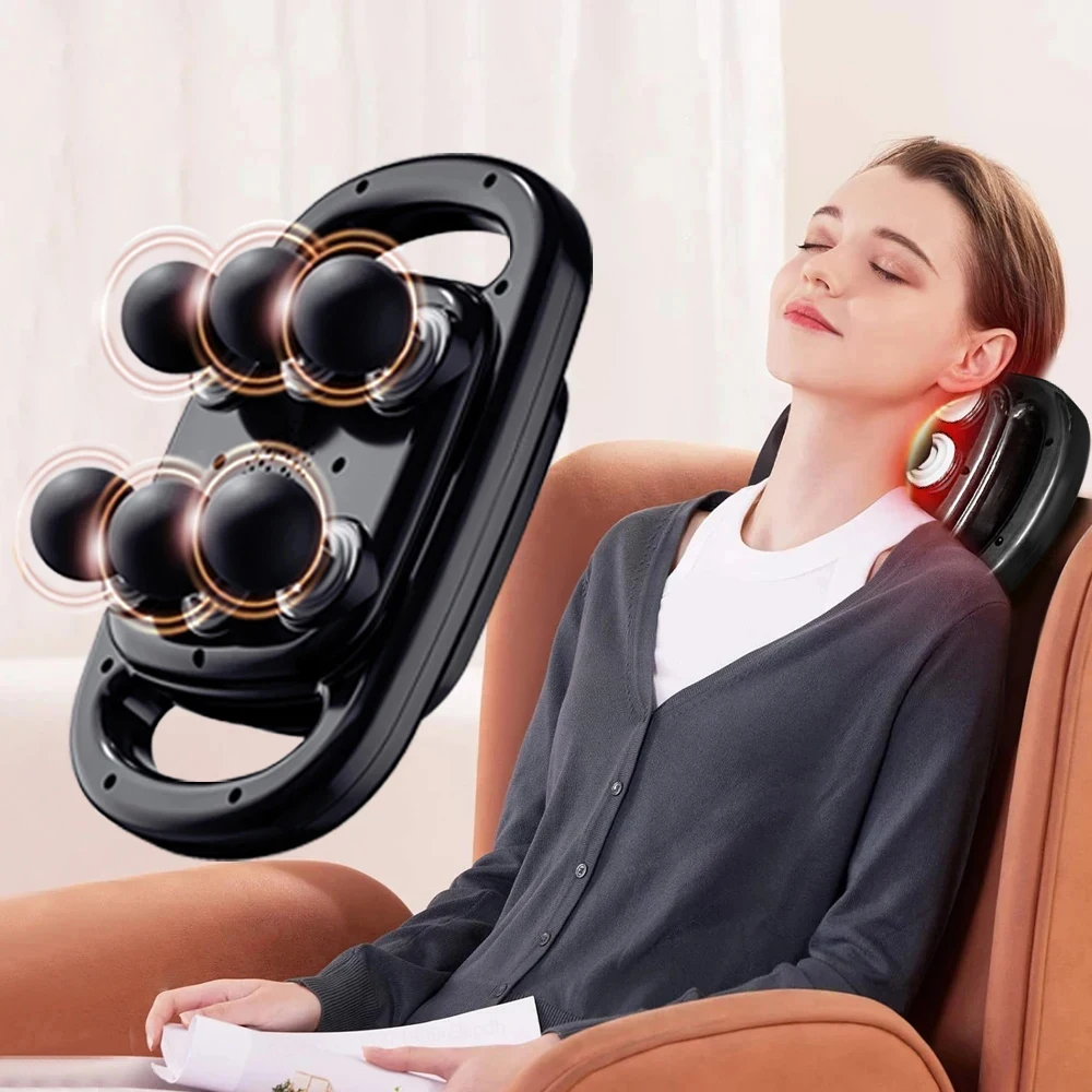 Deep Tissue 6Head Muscle Massager Percussion Therapy Relaxation For Neck Shoulders Legs 1