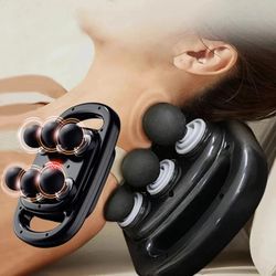 deep tissue 6-head muscle massager, percussion therapy, relaxation for neck, shoulders, legs