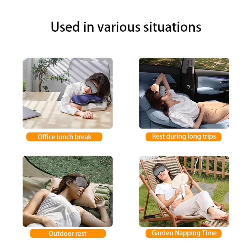 USB Powered Heating Eye Mask, 3D Electric Steam for Dry Eye Relief, Sleep Aid, Relaxation