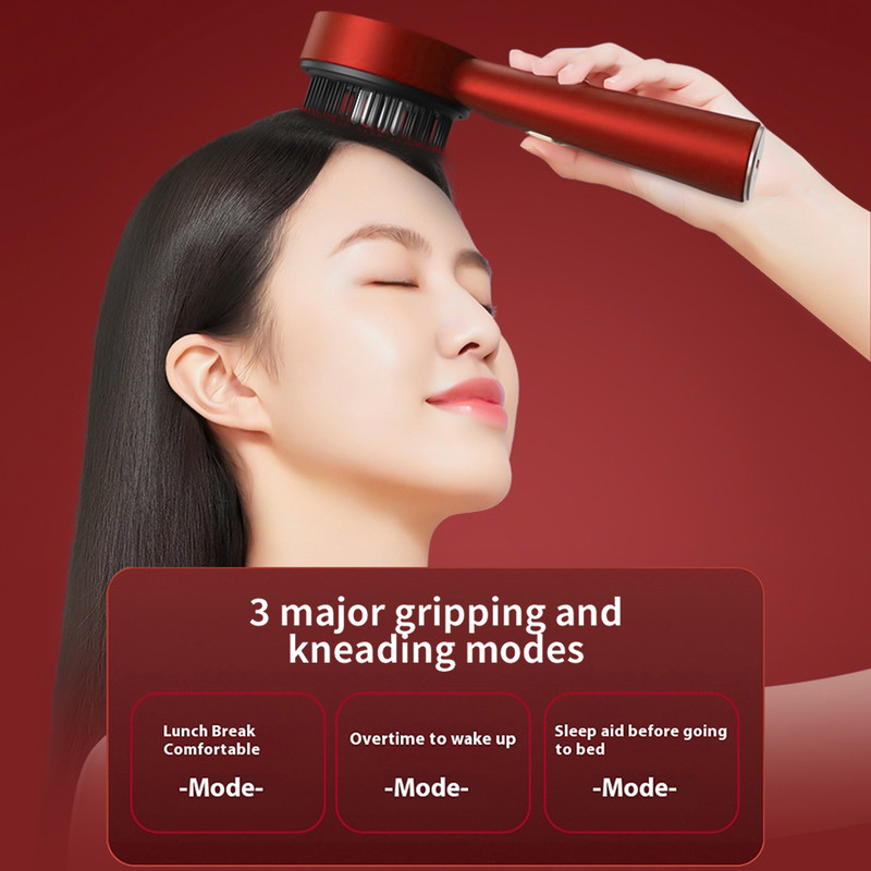 Red Light Therapy Hair Growth Massage Scalp Brush Electric Vibration Massage Comb Anti Hair Loss Li 4