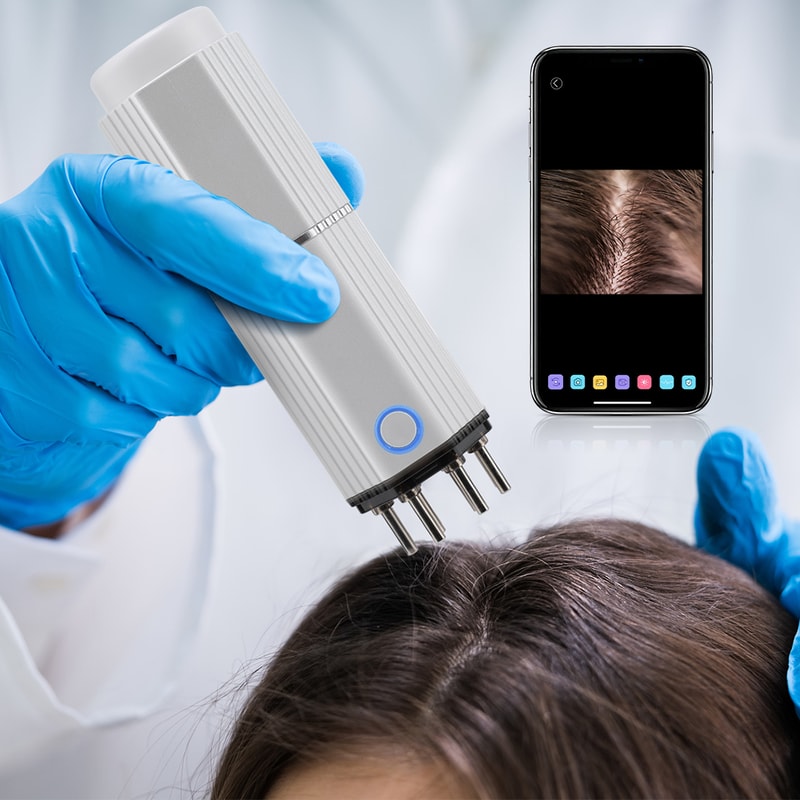 Hair Growth Massager Comb Electric Visual Scalp Applicator EMS Red Light Therapy Head Massage Relax 2