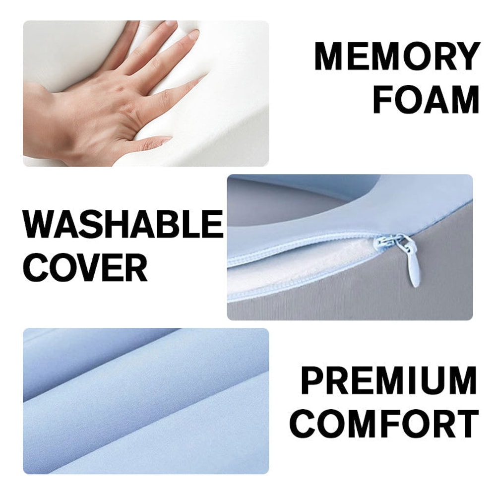 Soft Travel Pillow Massage Neck Pillow U Shaped Memory Foam Neck Pillow Airplane Pillow Cervical He 1