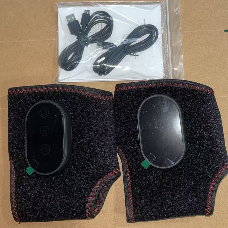 Intelligent Timing Ankle Massager Convenient To Use Rechargeable Vibration Temperature Sensing Easy 4