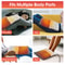 Soft Plush Electric Heating Foot Pad, Portable Warm Foot Mat, Constant Temperature, USB Plug and Play, Detachable Cover