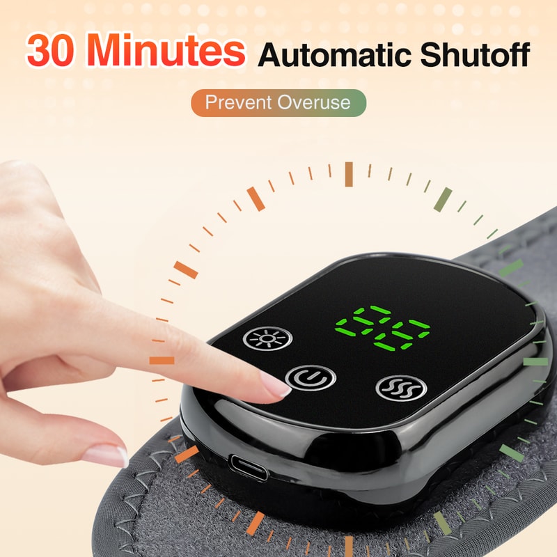 Neck And Shoulder Heating Pad Wireless Vibration Massager 5 Level NTC Control Neck Brace Wrap For H 3