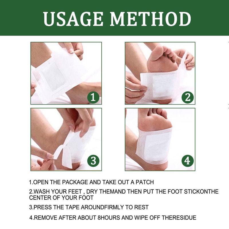Deep Cleansing Foot Patch Detoxifying Foot Pads Weight Loss Detox Relieve Stress Improve Sleep Foot 1