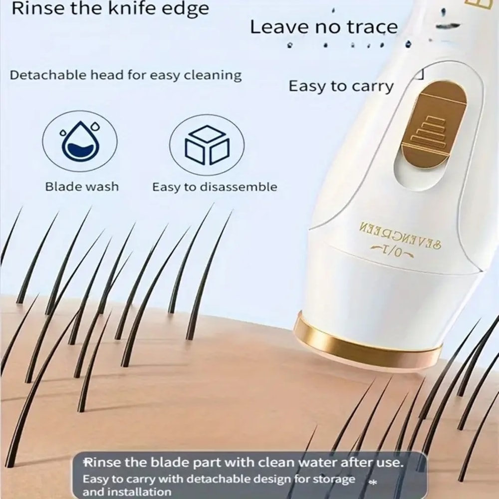USB Rechargeable Nose Hair Trimmer, 3-in-1 Hair Removal Set, Underarm, Leg, Nose Hair Removal Device