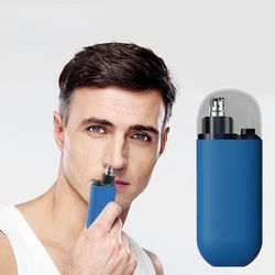 portable electric nose clipper usb rechargeable, 150mah lithium battery, mini compact design fast charging usb interface