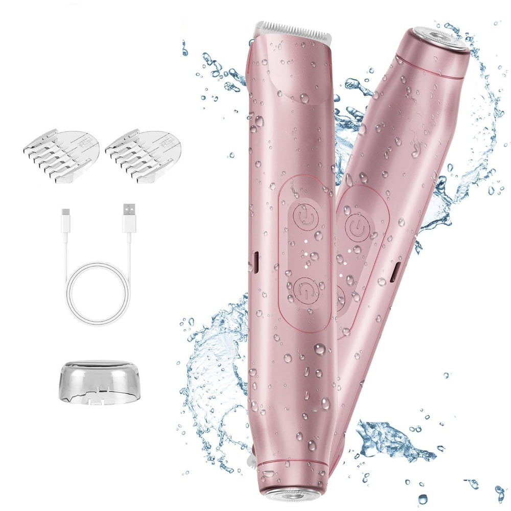 2in1 Electric Shaver Women Body Hair Shaving Dual Head Design Private Hair Armpit And Leg Hair Remo 0