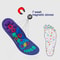 Medical Magnetic Therapy Insoles, 1 Pair Magnet Insole, Sports Shoe Pad, Anti-fatigue, Breathable, Body Detox