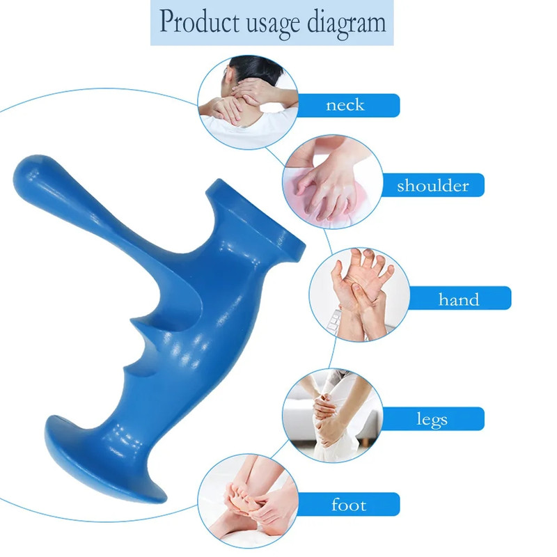 Trigger Point Massager, Finger Pressure Massager, Deep Tissue Full Body Pain Relief, Manual Massage Tool for Foot Back