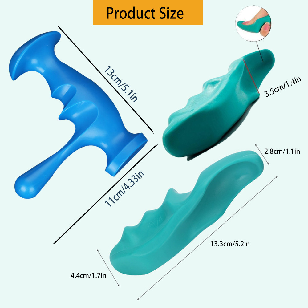 Trigger Point Massager, Finger Pressure Massager, Deep Tissue Full Body Pain Relief, Manual Massage Tool for Foot Back