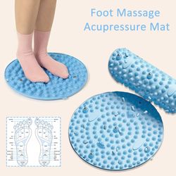 reflexology acupressure mat, foot yoga massage board, toe pressure plate, meridian jogging massage pad, stone therapy