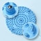 Reflexology Acupressure Mat, Foot Yoga Massage Board, Toe Pressure Plate, Meridian Jogging Massage Pad, Stone Therapy