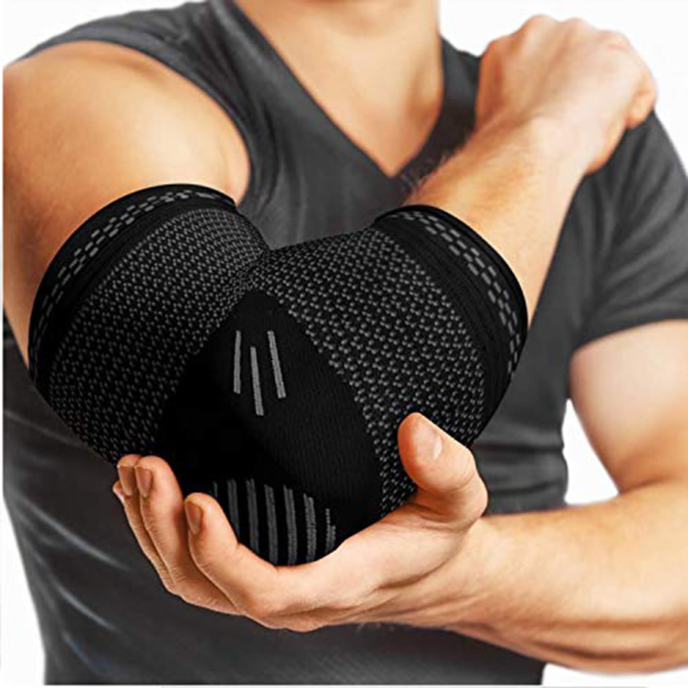 Arm Sport Support, Elastic Elbow Brace, Elbow Sport Safety, Breathable Arm Sleeve, Compression Elbow Pads