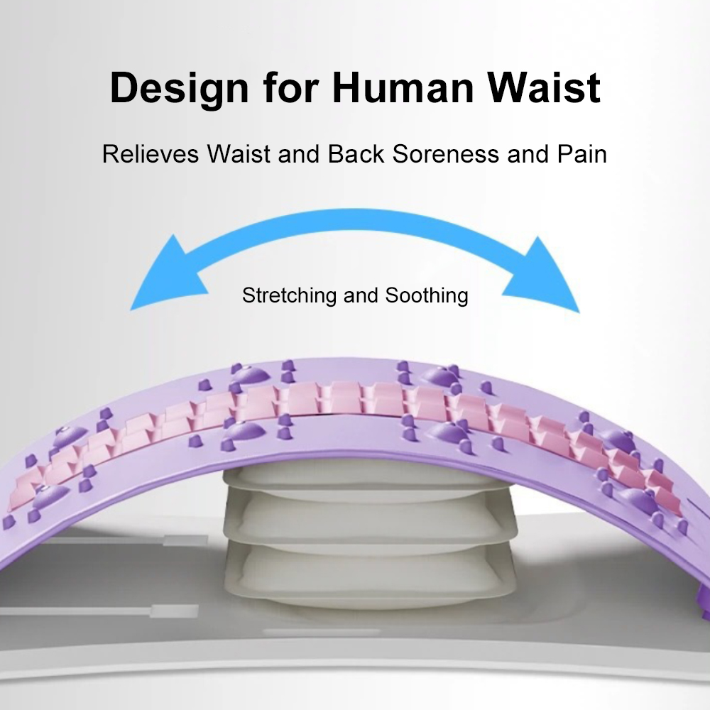 Adjustable Lumbar Traction Device Ergonomic Spine Board Acupressure Back Massager Back Stretcher Fo 1
