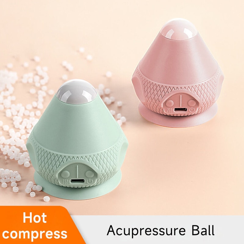 Silicone Self Massager Ball With Heat Deep Tissue Massage Ball Trigger Point Vibration Therapy For 4