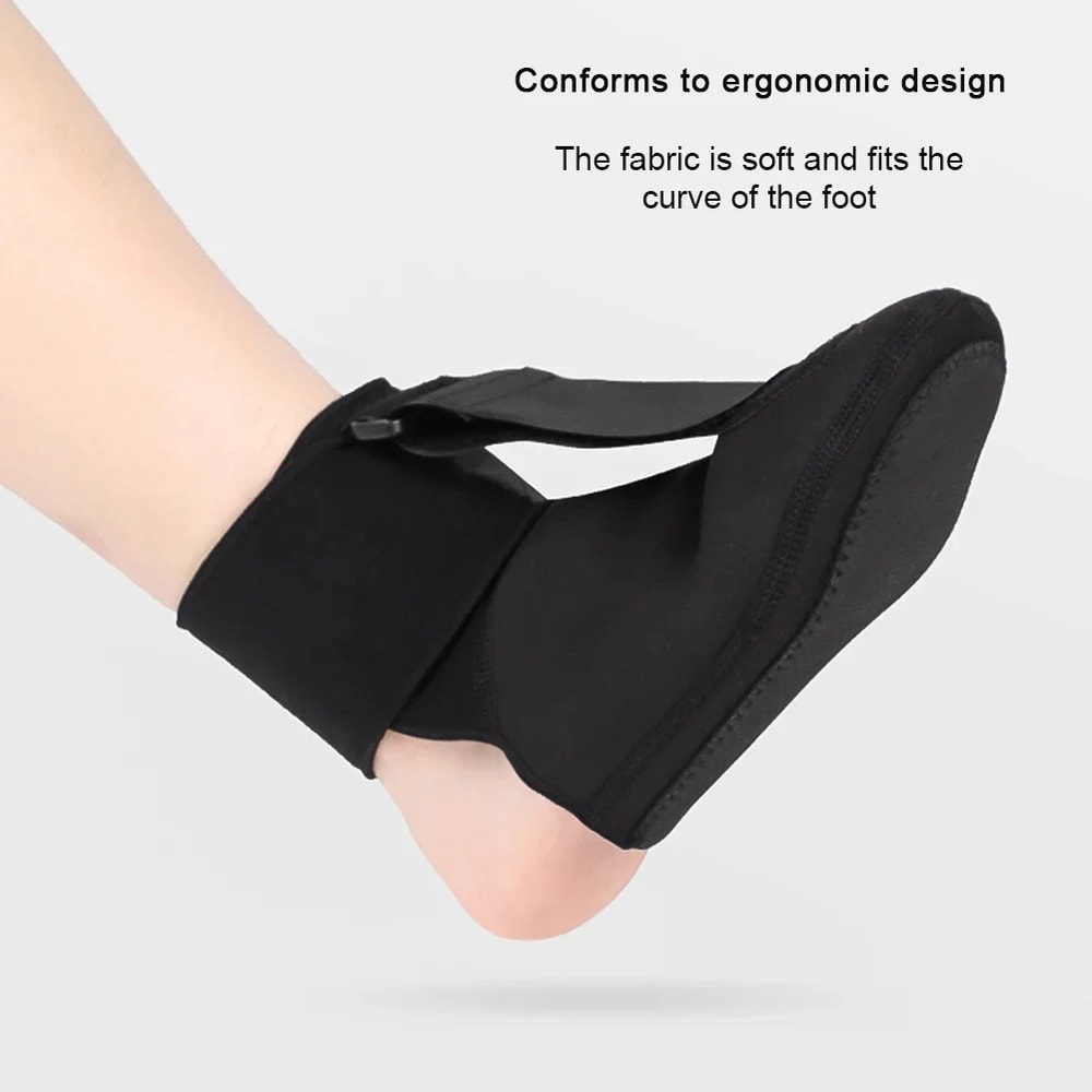 Adjustable Dorsal Drop Foot Orthopedic Brace, Plantar Fasciitis Splint Sock Comfortable Foot Drop Orthosis Night Support