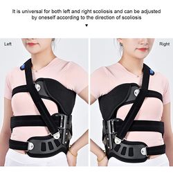 adjustable scoliosis posture corrector, spinal auxiliary orthosis brace, back recovery support for left and right use