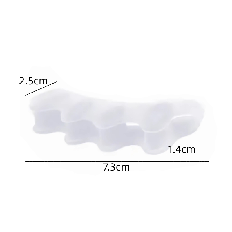 Silicone Toe Separators 1Pair, Bunion Adjuster Gel Corrector Splitter, Foot Pain Relief Thumb Valgus Protector