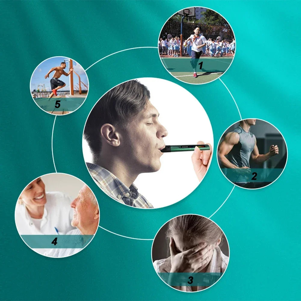 Electronic Lung Fitness Trainer Smart Portable Breathing Exerciser Respiratory Muscles Trainer Spor 1