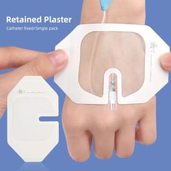 waterproof dressing patch, pu transparent visual retained plaster, invisible fitting catheter fixation, adhesive film