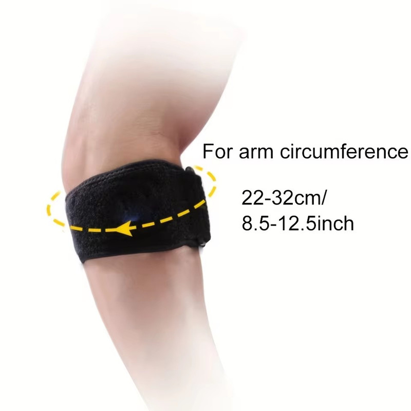 Compression Pad Relieves Tendonitis Breathable Tennis Elbow Brace Adjustable Golf Elbow Forearm Bra 2