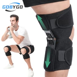 knee booster adjustable brace, outdoor mountaineering patella support, unisex knee protector for squatting and sports