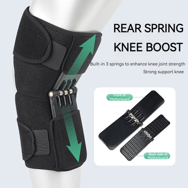 Knee Booster Adjustable Brace, Outdoor Mountaineering Patella Support, Unisex Knee Protector for Squatting and Sports