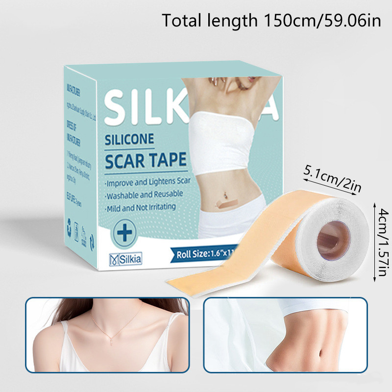 Medical Grade Silicone Scar Sheet Painless Effective Scar Repair Tape Silicone Scar Tape For Surgic 6