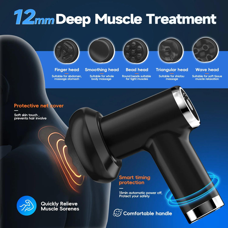 Electric Cellulite Massager, Body Shaping Device, Vibration Massage, Portable Fitness Slimming, Deep Muscle Relaxation