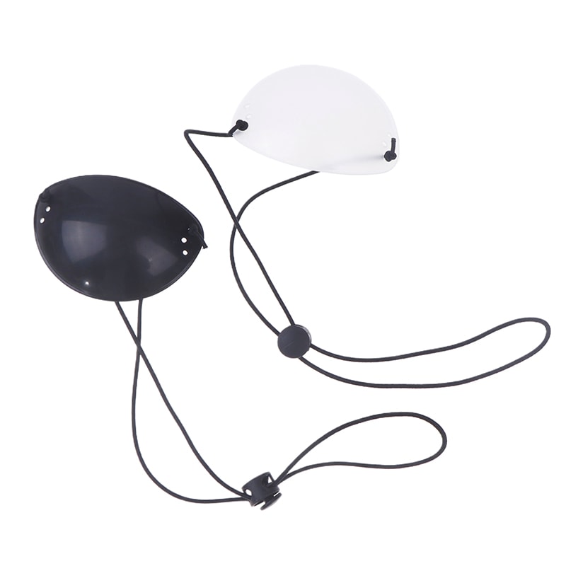 Children's Monocular Eye Patch, Translucent Black Eye Protect Correction, One Eye Strabismus Amblyopia Blindfold