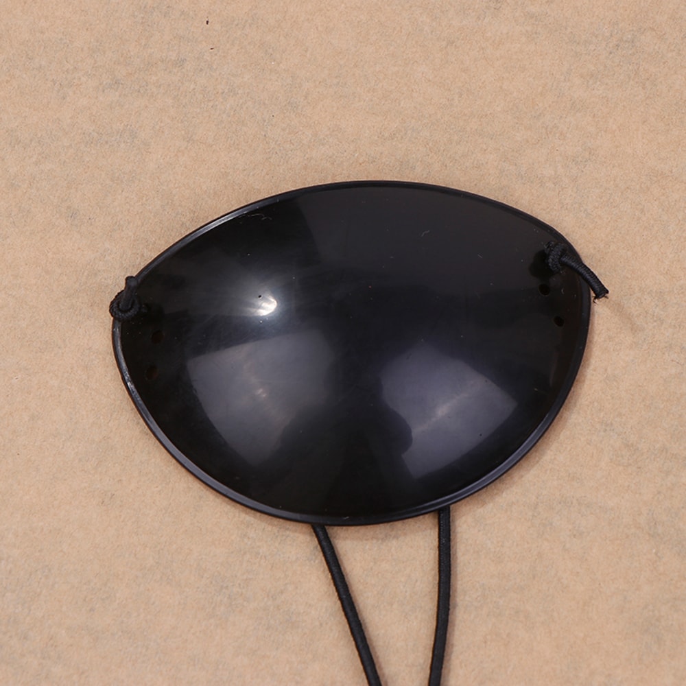 Children's Monocular Eye Patch, Translucent Black Eye Protect Correction, One Eye Strabismus Amblyopia Blindfold